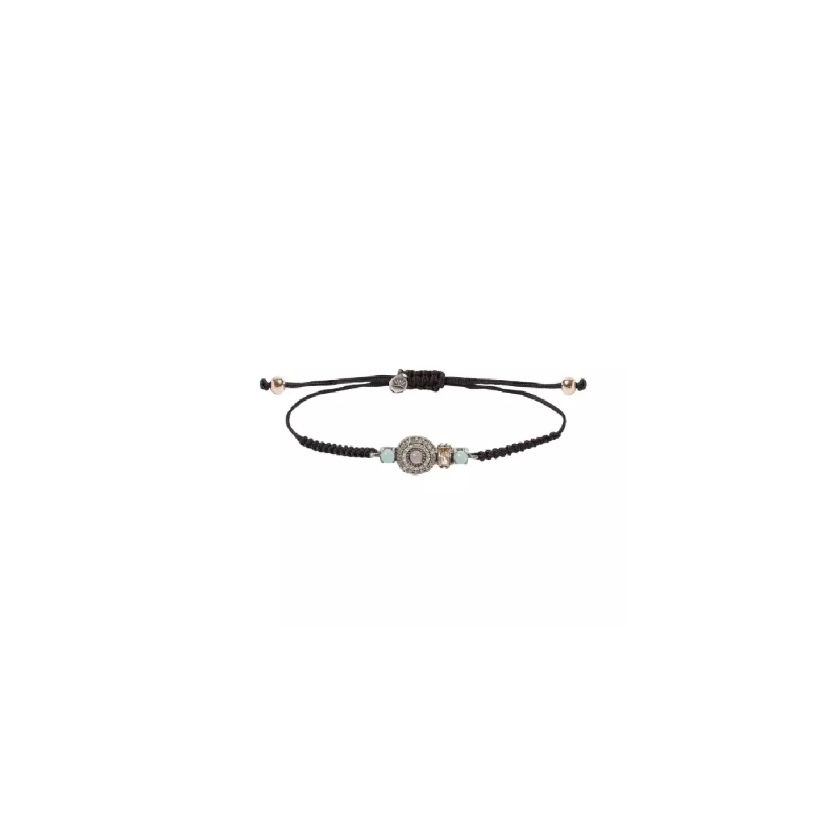 Polsera Sunfield plata calcedonia zircon nylon - PU065411/53