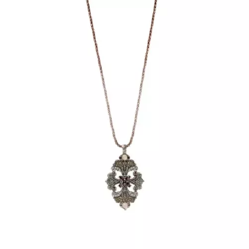 Penjoll Sunfield zircon i cadena plata - CL065190