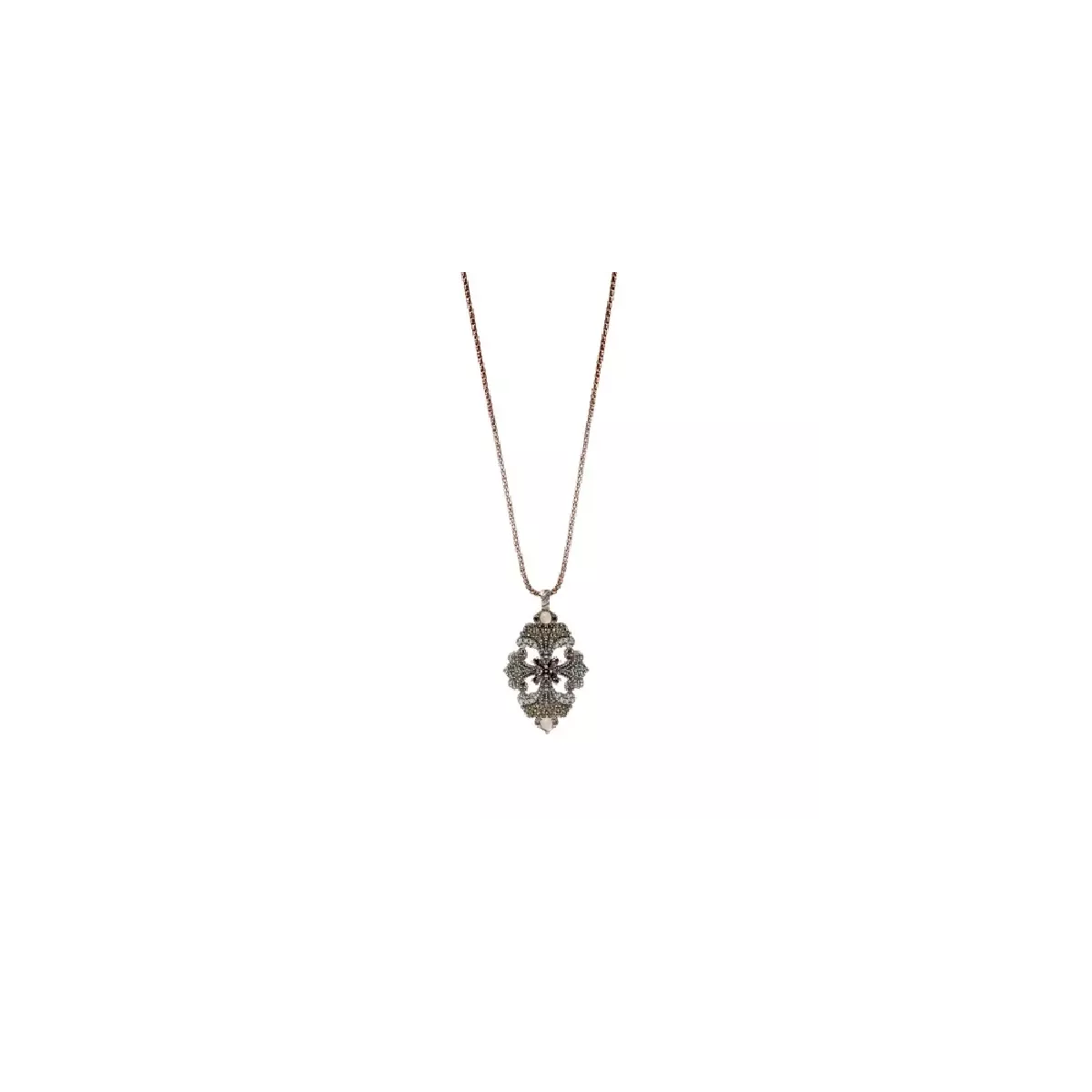 Penjoll Sunfield zircon i cadena plata - CL065190