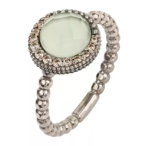 Anillo Sunfield  plata cuarzo manzana circon - AN064780/34