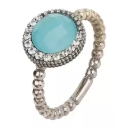 Anillo Sunfield plata aguamarina circon - AN064780/49
