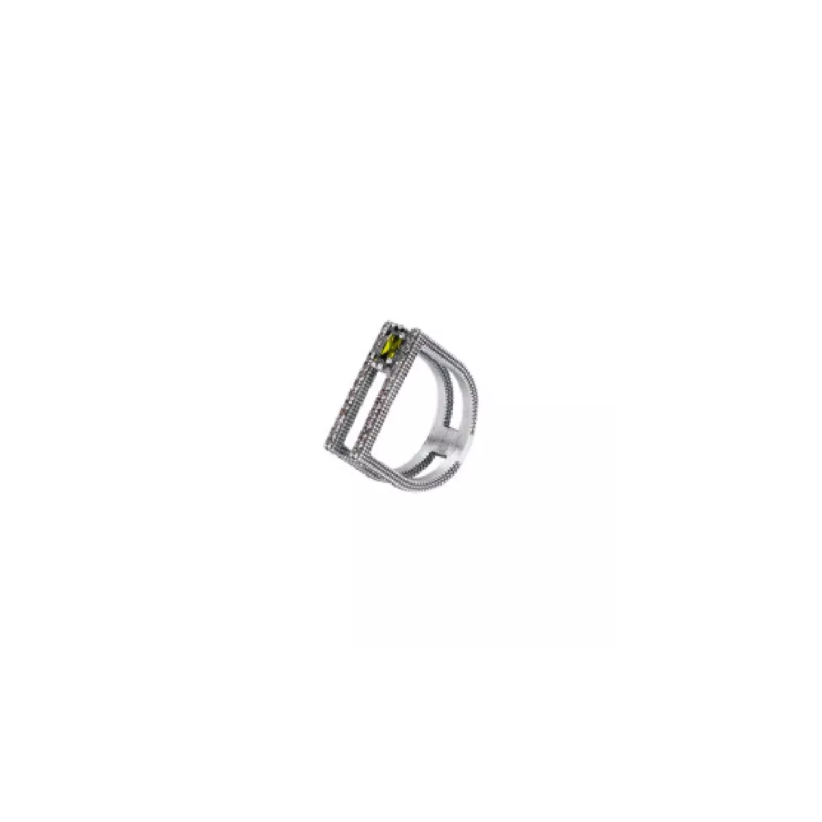 Anell Sunfield plata brown i peridot - AN065421