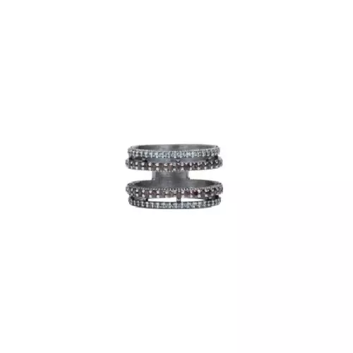 Anillo Sunfield plata circon marron - AN065430