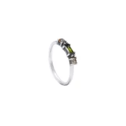 Anell Sunfield plata zircon peridot - AN065460