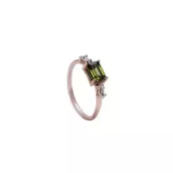 Anell Sunfield plata rose perla peridot - AN065462/2