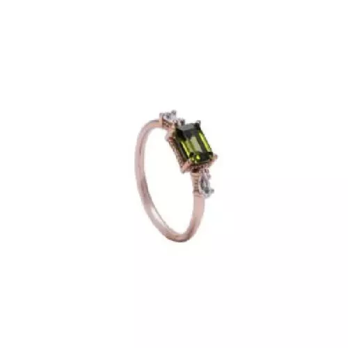Anell Sunfield plata rose perla peridot - AN065462/2