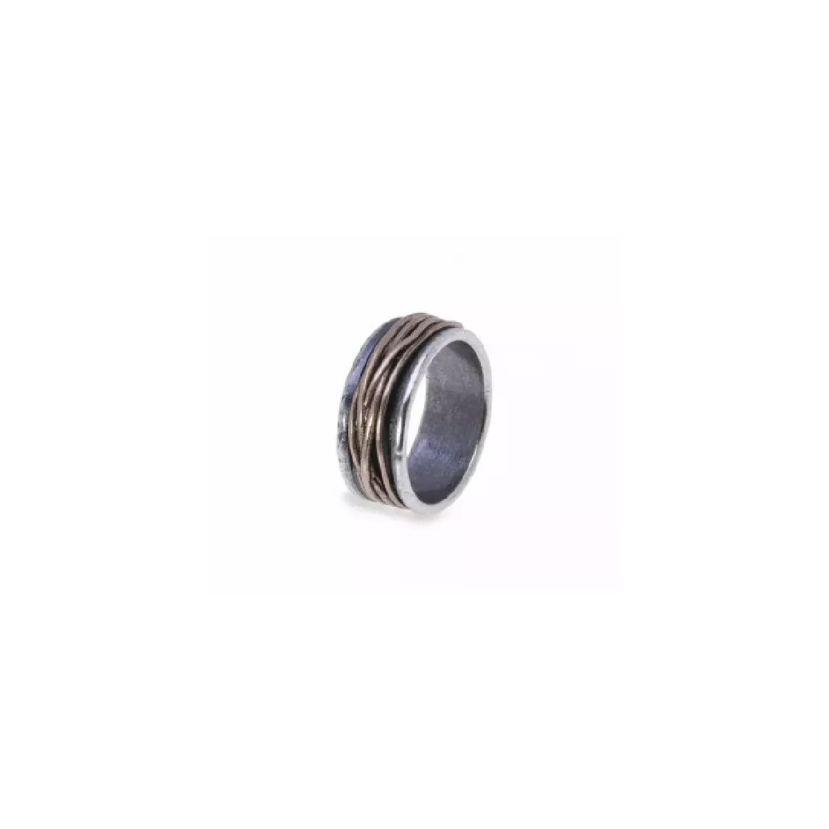 Anell Platadepalo plata i bronze - MR006A