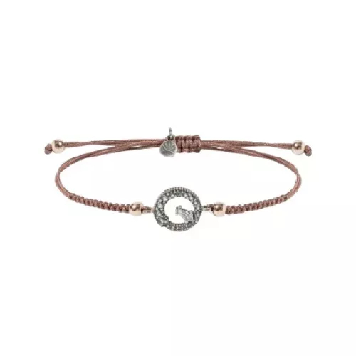 Polsera Sunfield plata zircon nylon - PU065391/42