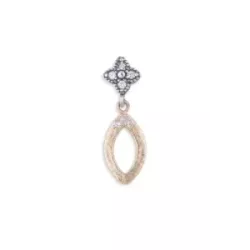 Arracades Platadepalo plata bronze zircon - WE188X