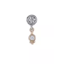 Arracades Platadepalo plata bronze zircon - WE189X