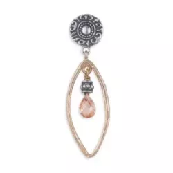 Arracades Platadepalo plata bronze zircon - WE194X