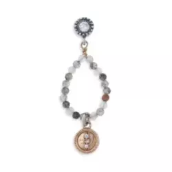 Arracades Platadepalo plata bronze zircon - WE200C