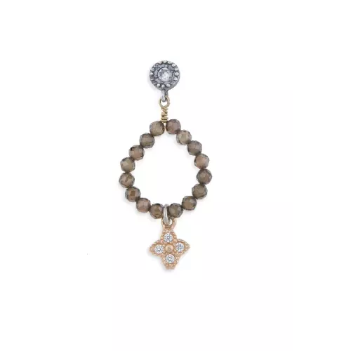 Arracades Platadepalo plata bronze zircon - WE200M