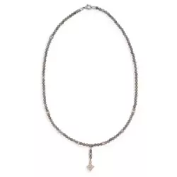 Collar Platadepalo plata bronze zircon - WN232M