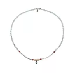 Collar Sunfield plata boles mint - CL065515