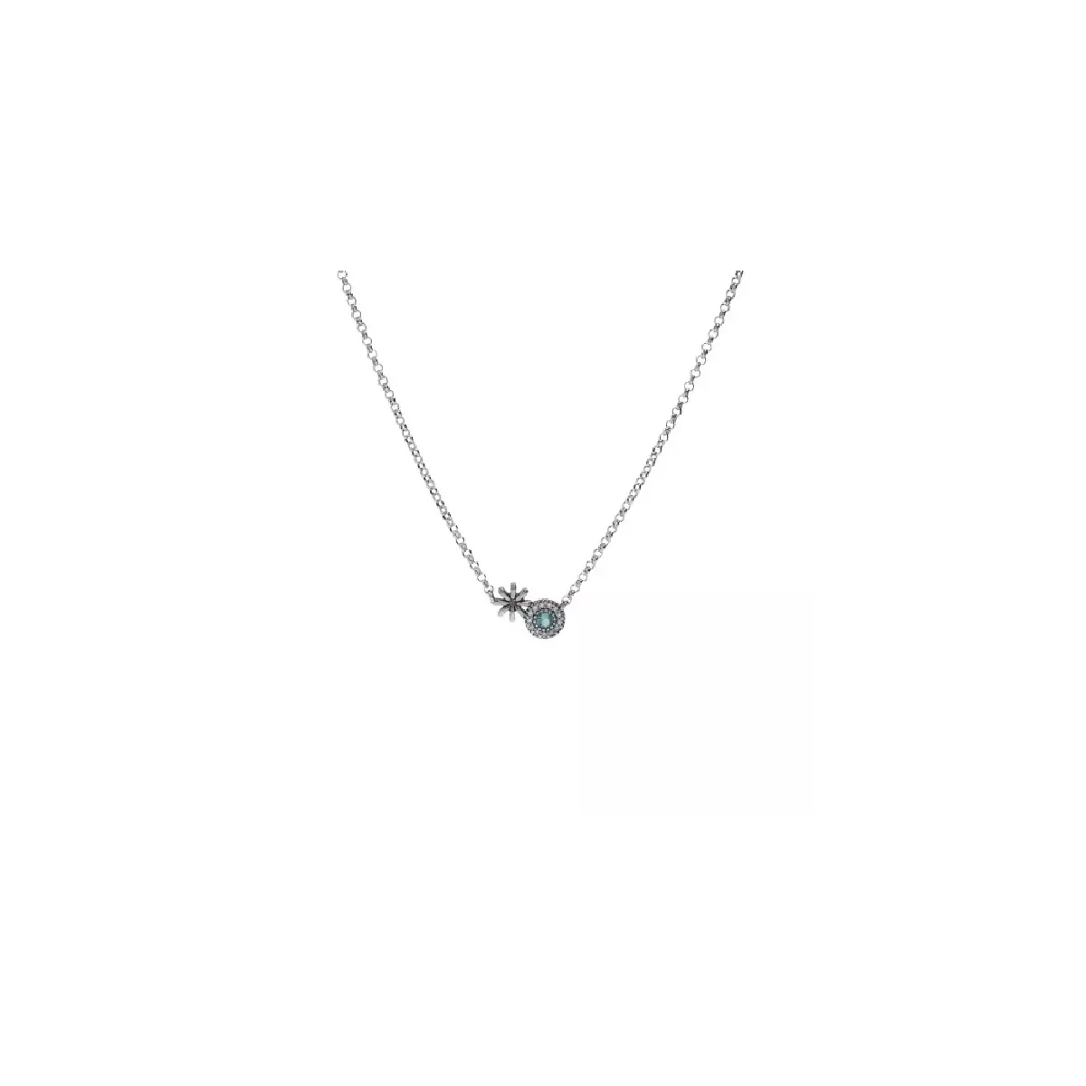 Penjoll Sunfield plata flor verd mint - CL065523