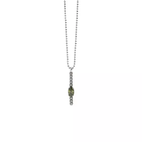 Penjoll Sunfield plata oval peridot - CL065573