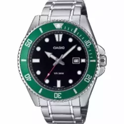 Rellotge Casio esfera negra cadena acer - MDV-107D-3AVEF