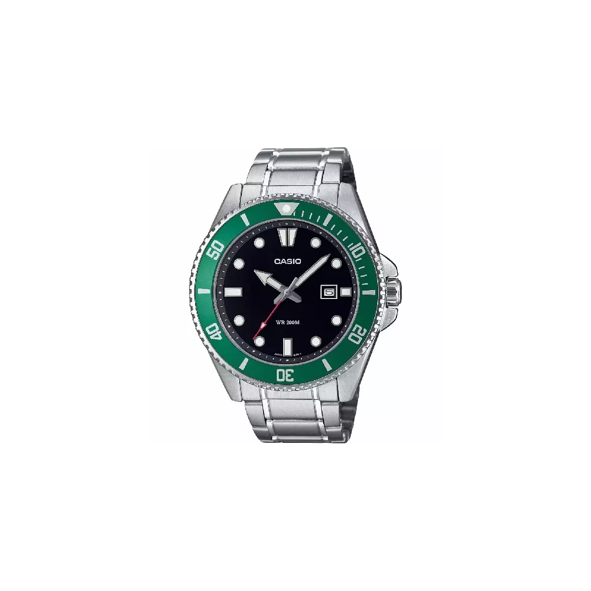 Rellotge Casio esfera negra cadena acer - MDV-107D-3AVEF