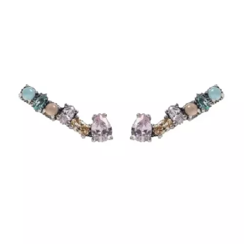 Pendientes Sunfield plata circon colores - PE065072