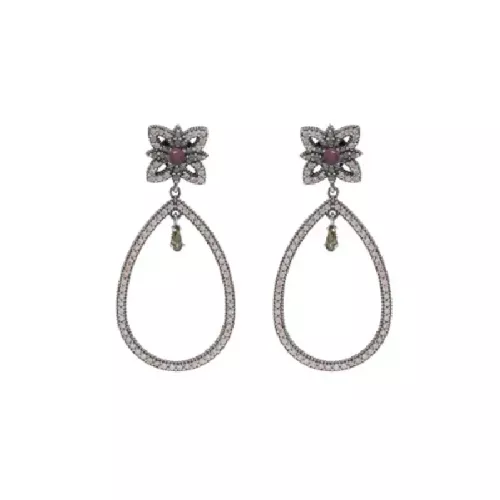 Pendientes Sunfield plata zircon cava - PE065492