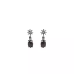 Arracades Sunfield plata flor turmalina - PE065522