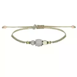 Polsera Sunfield plata zircon i nylon - PU064815