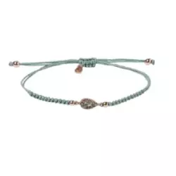 Polsera Sunfield plata zircon nylon - PU064842/2/55