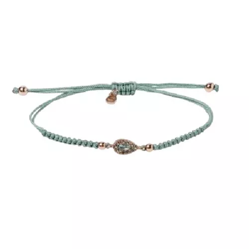 Polsera Sunfield plata zircon nylon - PU064842/2/55