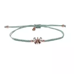 Polsera Sunfield plata rose zircon nylon - PU065001/2