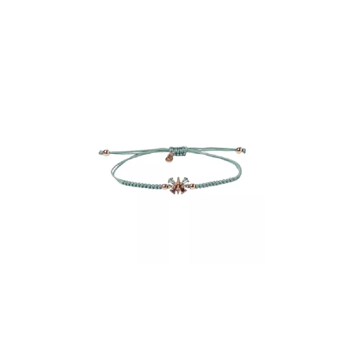 Polsera Sunfield plata rose zircon nylon - PU065001/2