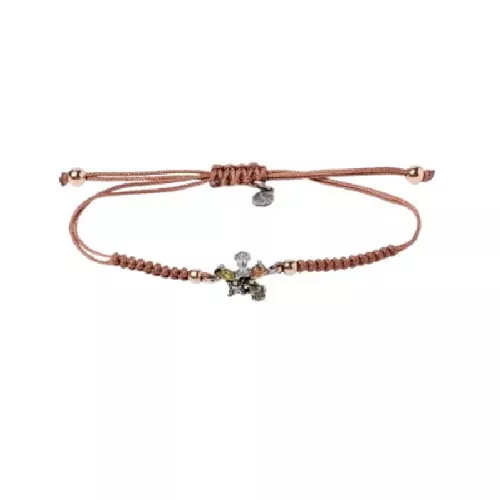 Polsera Sunfield plata zircon nylon - PU065002/2