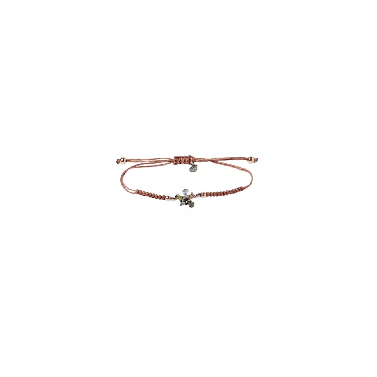 Polsera Sunfield plata zircon nylon - PU065002/2