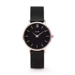 Reloj Cluse Minuit 33mm negra-rose - CW0101203024