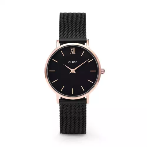 Reloj Cluse Minuit 33mm negra-rose - CW0101203024