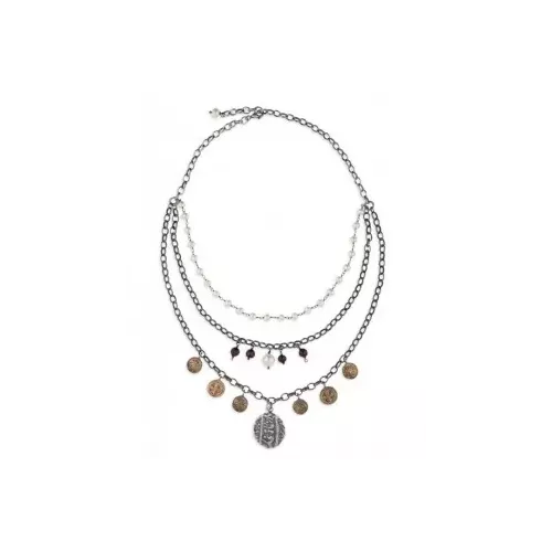 Collar Platadepalo plata bronze - CN43