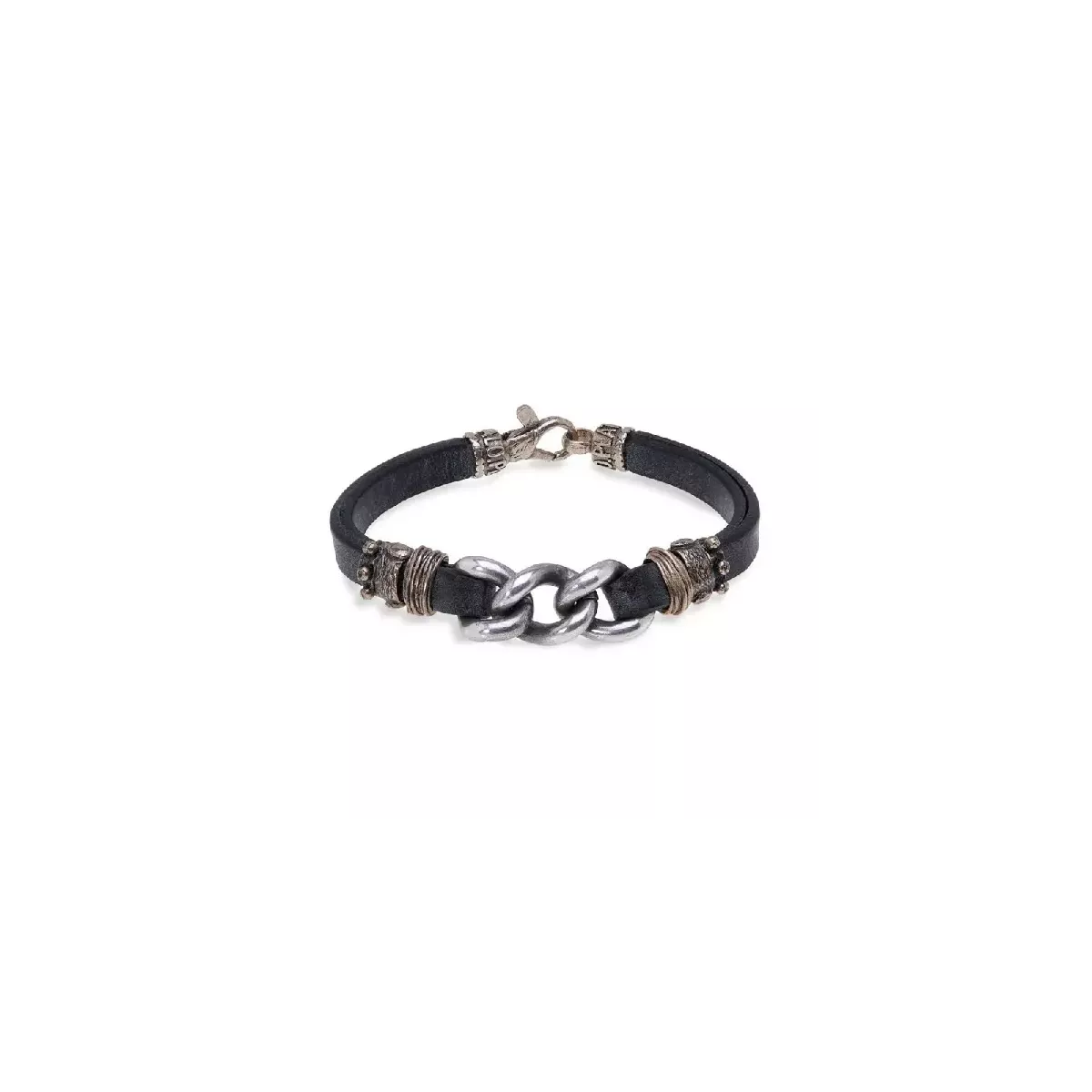 Polsera Platadepalo cuir plata - MB168X