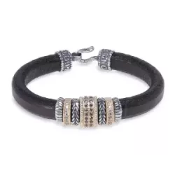Polsera Platadepalo cuir marro 10mm - WB373X