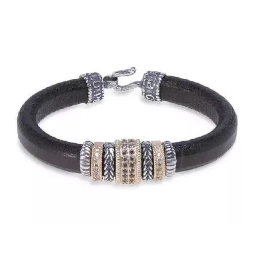 Polsera Platadepalo cuir marro 10mm - WB373X