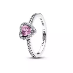 Anell Pandora plata zircon rosa - 198421C12