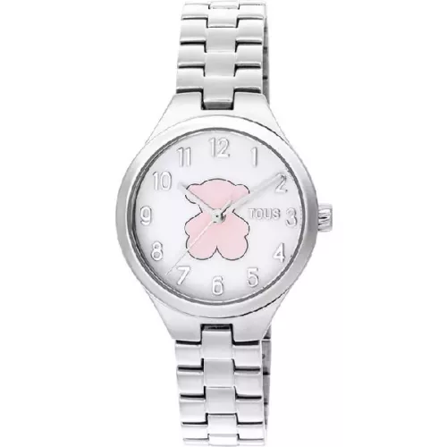 Rellotge Tous osset rosa cadena acer - 200351095