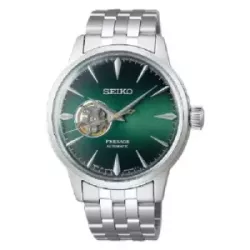 Reloj Seko Presage Cocktail Grasshopper automatico 4R38 cadena acero - SSA441J1
