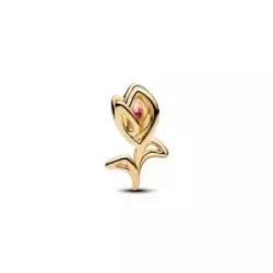 Charm Pandora plata 14kgold plated tulipan circon rosa - 764555C01