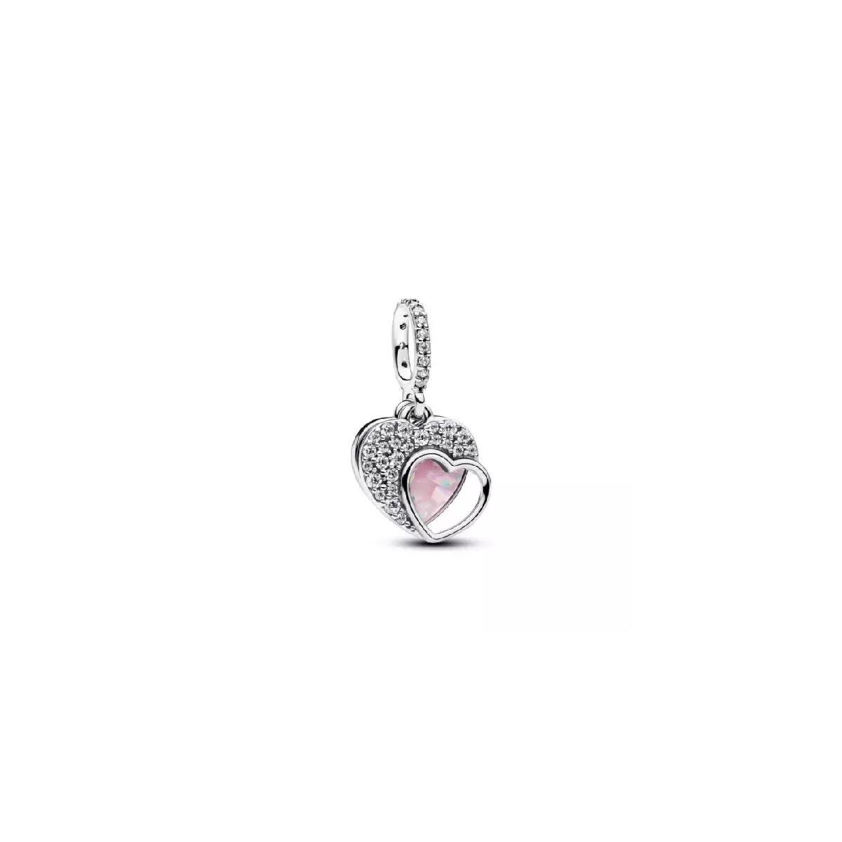 Charm Pandora plata corazones circon - 794456C01