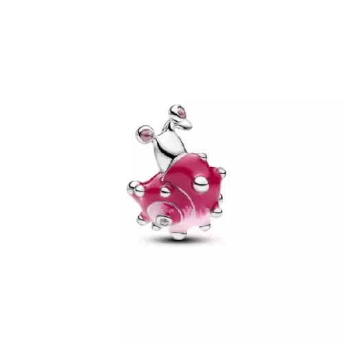 Charm Pandora plata caracol esmalte rosa - 794553C01