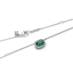Colgante Pandora plata circon verde - 394503C01-45