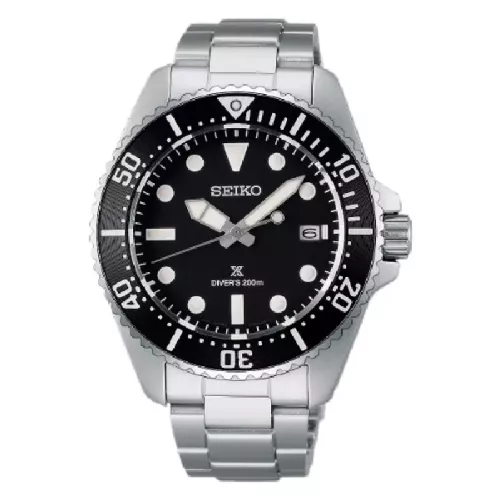 Reloj Seiko Prospex Diver Solar 41mm diametro de caja 200m water resistant acero - SNE597P1