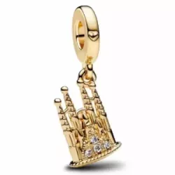Charm Pandora sagrada familia plata circon 14k gold plated  - 762709C01