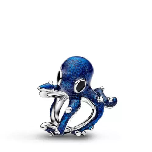 Charm Pandora plata pulpo esmalte azul  - 794706C01