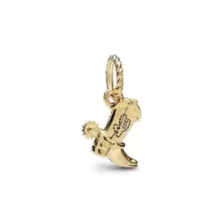 Charm Pandora Disney Toy Story bota Woody plata 14k gold plated - 764606C01